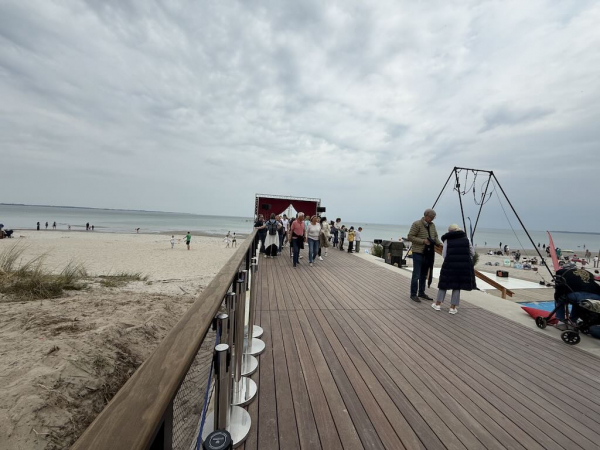 Eindrücke der neuen Seebrücke in Scharbeutz