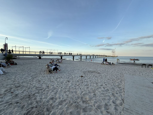 Eindrücke der neuen Seebrücke in Scharbeutz